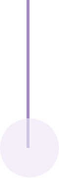 Purple pendulum on black background.
